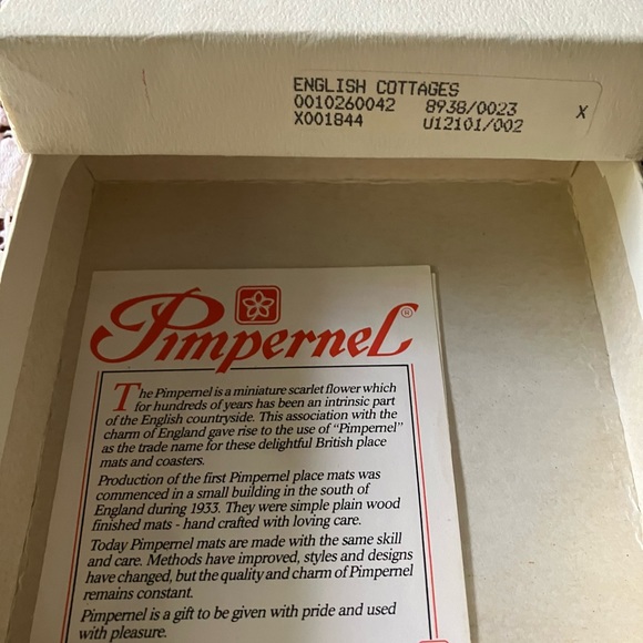 Vintage set of Six Pimpernel English Gardens Coasters - Picture 3 of 3